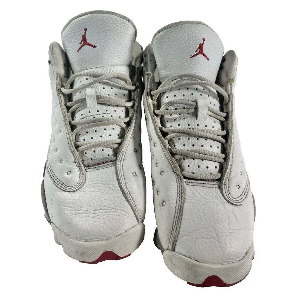 Nike Air Jordan 13 Retro Kids 4.5Y Wolf White & Grey Sneakers DJ3003-160